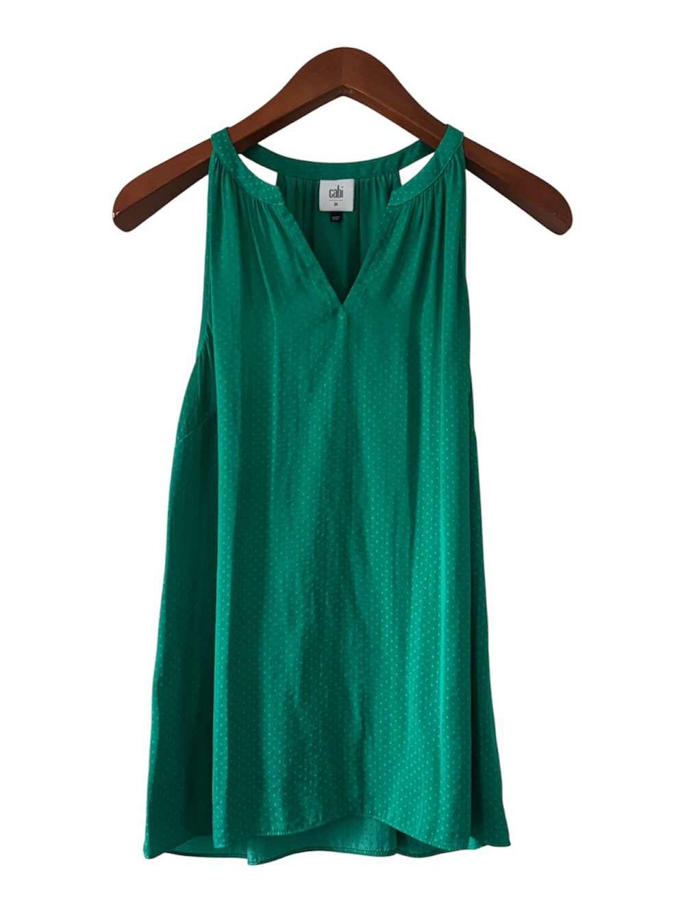CAbi Emerald Green Sleeveless V-Neck Camisole